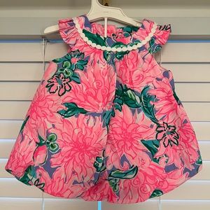 Lilly Pulitzer Baby Girls Bubble Dress Pink Size 6-12 months